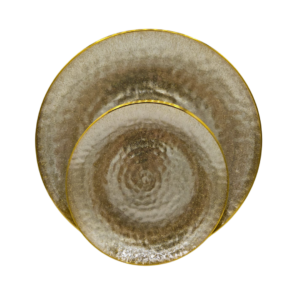 סט צלחות בריאה זהב יוקרתי 20 יחידות