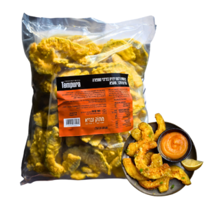 פרוסות דלעת יפנית בציפוי טמפורה לטיגון 2.5 ק"ג